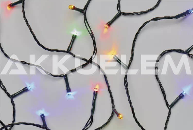 Karácsonyi fényfüzér 240LED 24m időzitős színes IP44 ZY0815T