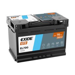 Exide Start-Stop akkumulátor EFB EL700 12V 70Ah 720A JOBB+