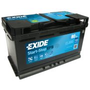   EXIDE Start-Stop EFB EL800 80Ah 720A autó akkumulátor JOBB+