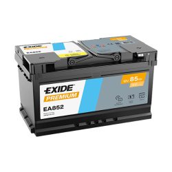 85Ah EXIDE Premium EA852 12V autó akkumulátor JOBB+