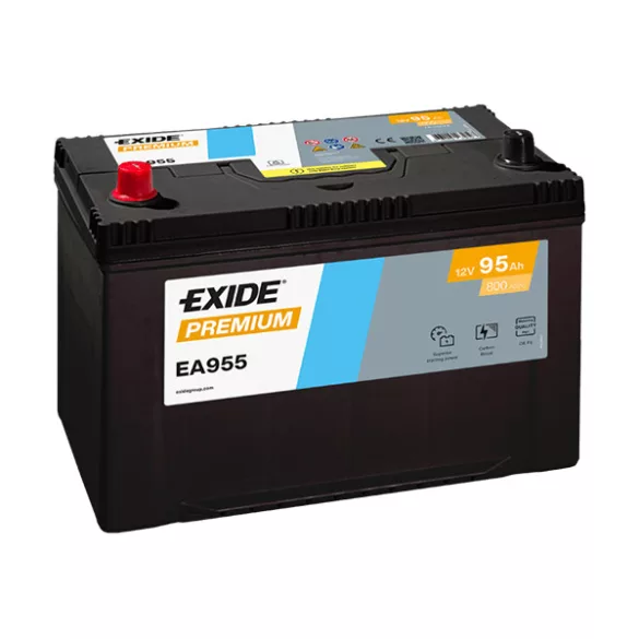 EXIDE Premium EA955 95Ah 720A autó akkumulátor BAL+