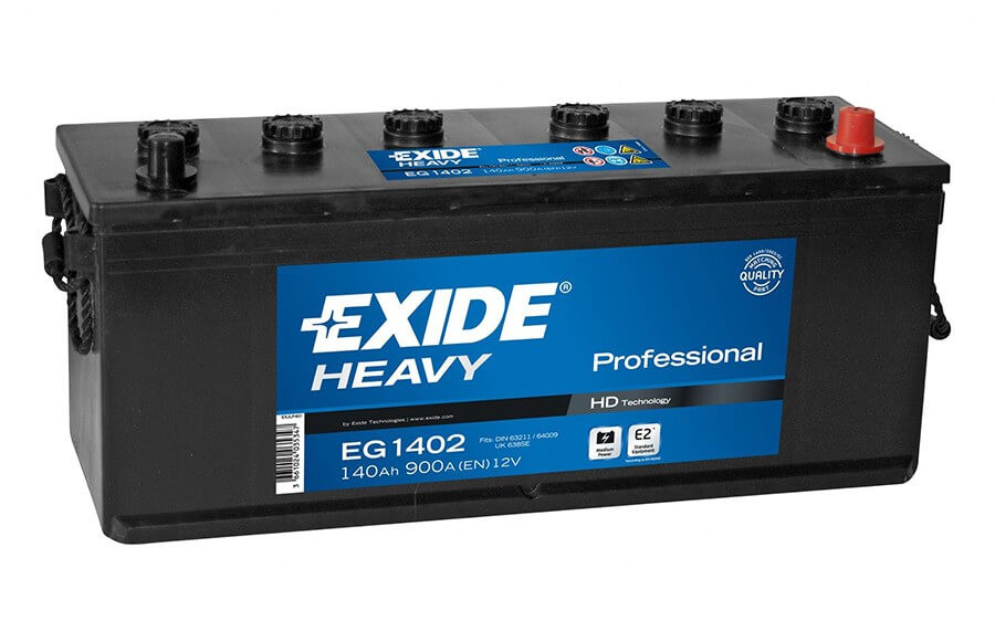 EXIDE HEAVY PRO EG1402 12V 140Ah autó akkumulátor JOBB+