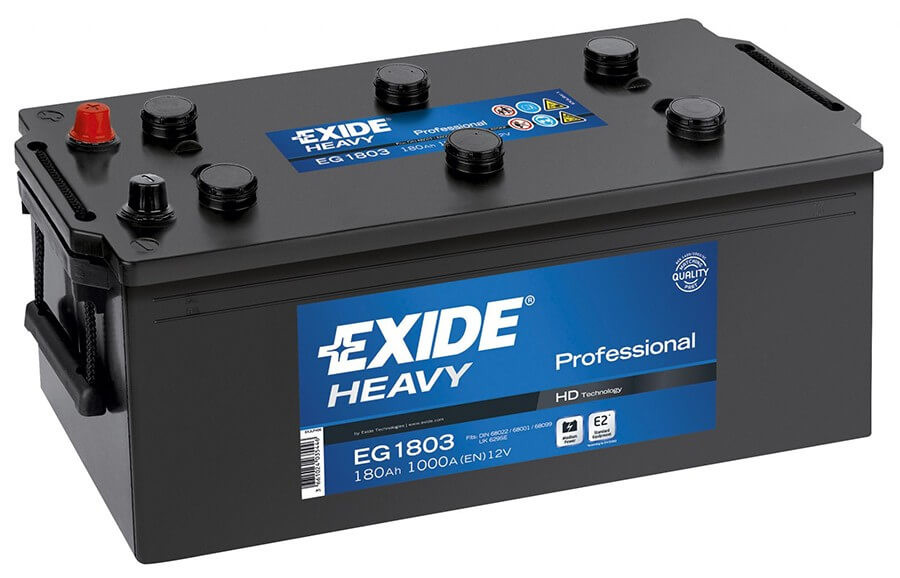 EXIDE HEAVY PRO EG1803 12V 180Ah teherautó akkumulátor bal+
