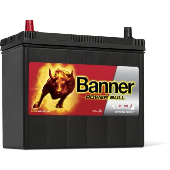 Banner Power Bull 12V 45Ah autó akkumulátor P4524 ASIA bal+