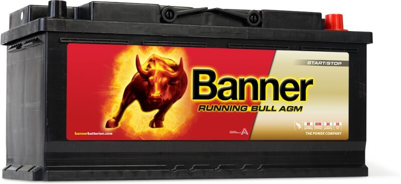   Banner Running Bull 12V 105Ah 950A  AGM 60501 Start-Stop akkumulátor JOBB+ 