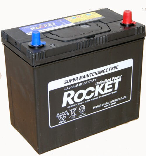   Rocket 45Ah 12V autó akkumulátor NX100-S6L ASIA vékonysaru JOBB+