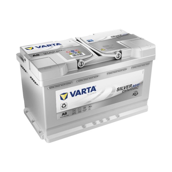 VARTA 12V AGM 80Ah 800A A6 Silver Dynamic autó akkumulátor 580901 START-STOP