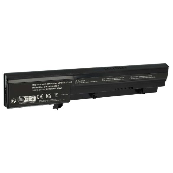 Dell Vostro 3300 14,8V 2200mAh notebook akkumulátor utángyártott