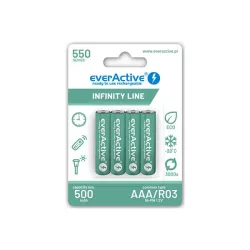   everActive AAA 550mAh Infinity Line NiMH akkumulátor 4db/csomag  (ár/csomag)