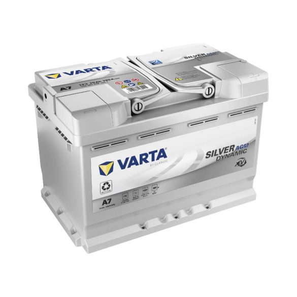 VARTA 12V AGM 70Ah 760A A7 Silver Dynamic autó akkumulátor 570901 START-STOP