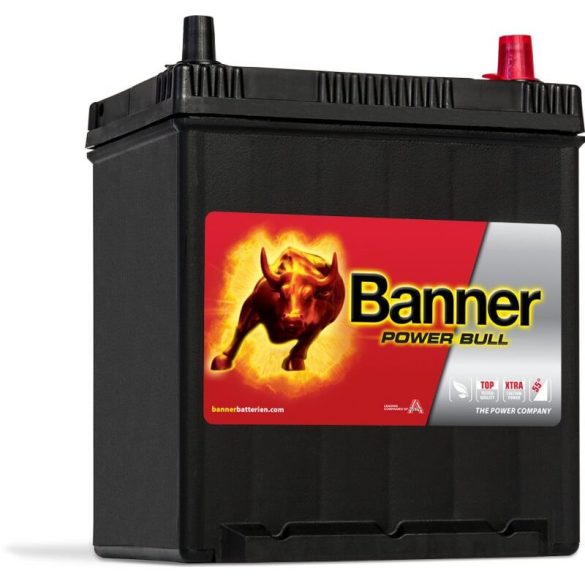 Banner Power Bull 12V 40Ah autó akkumulátor P4025 ASIA JOBB+