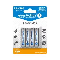   everActive AAA 800mAh Silver Line NiMH akkumulátor 4db/csomag (ár/csomag)