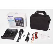  XTAR VP4 Plus Dragon négy csatornás Li-ion/Ni-MH LCD-kijelzős akkumulátor töltő/tesztelő