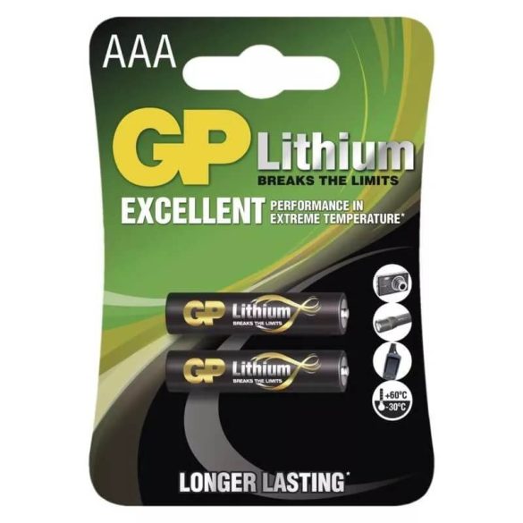 LR03 lítium-vas mikro elem AAA  ár/db GP Batteries