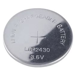 LIR2430 líthium gomb akkumulátor 3,6V 80mAh