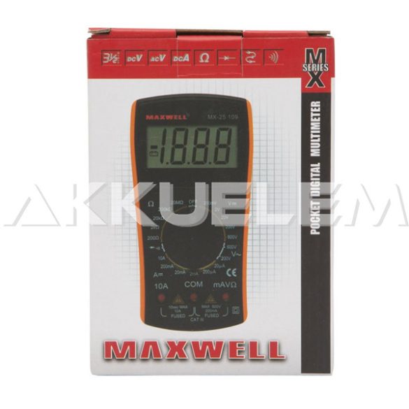 Maxwell Digitális multiméter mini 25109