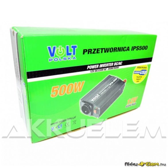 VOLT Polska IPS500 350W/max.500W 12V trapéz inverter