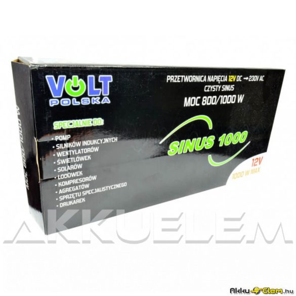 VOLT Polska Sinus1000 750W/1000W 12V inverter