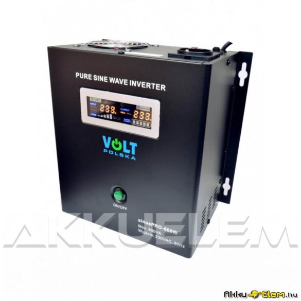 VOLT Polska SinusPRO 800W 500W/max.800VA 12V inverter/szünetm. tápegység