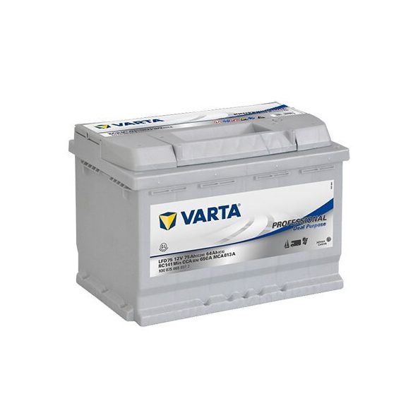 75Ah Varta Professional LFD75  autó akkumulátor 12V 650A JOBB+ (930 075 065)