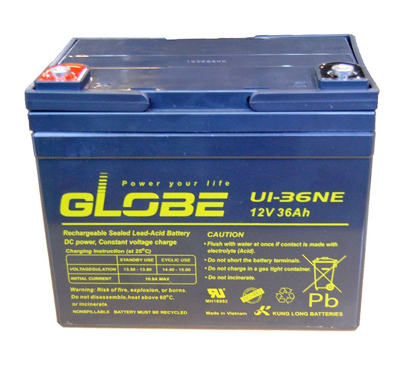 Globe 12V 36AH ciklikus akkumulátor U1-36NE
