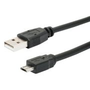 USB-microUSB kábel 3m fekete