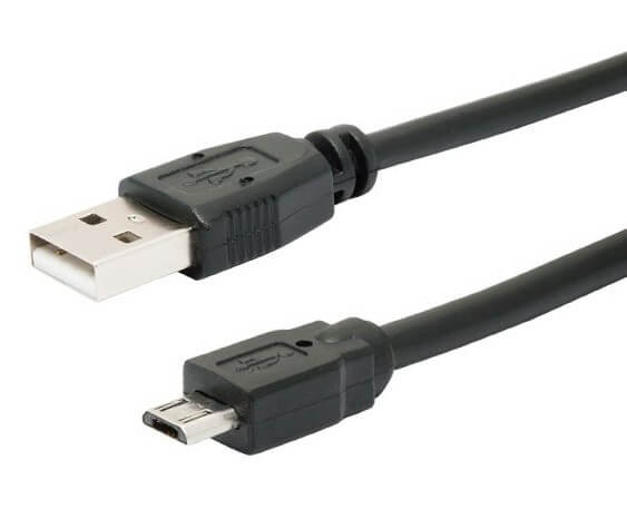 USB-microUSB kábel 3m fekete