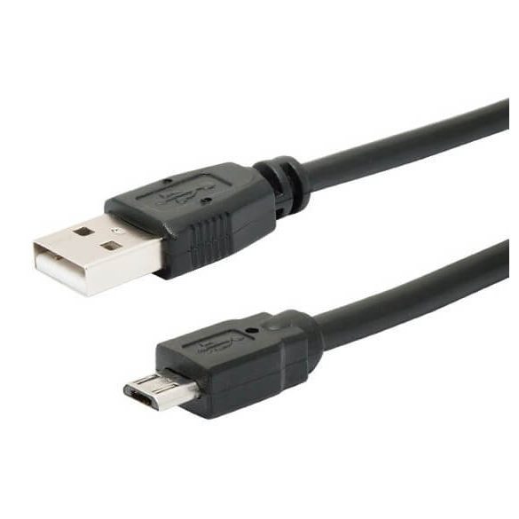 USB-microUSB kábel 3m fekete