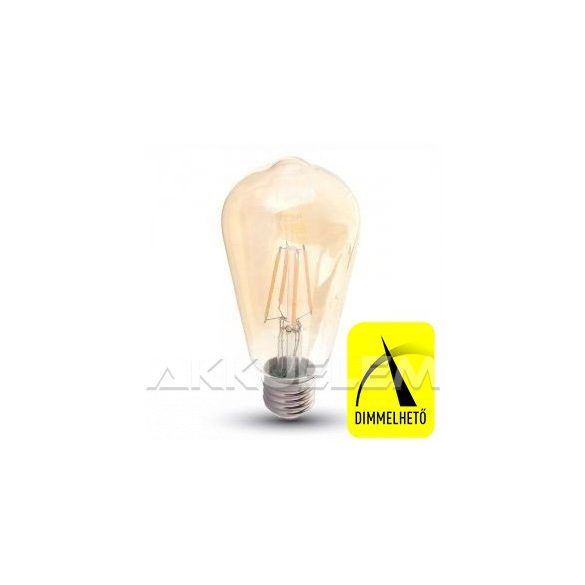 V-TAC E27 4W 350lm 2200K 300 ° Filament LED-izzó nagy körte búrás dimmelhető