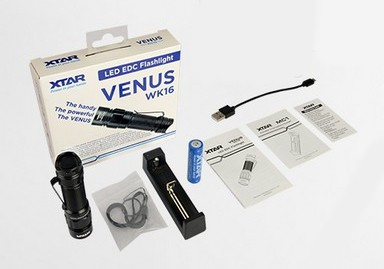 Kézilámpa szett XTAR Venus WK16 550lm akkuval, töltővel