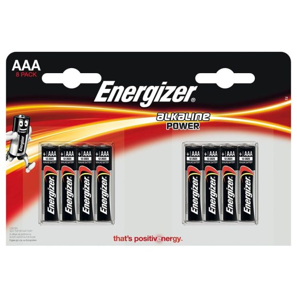Energizer Power AAA LR03 elem 8db-os csomagban