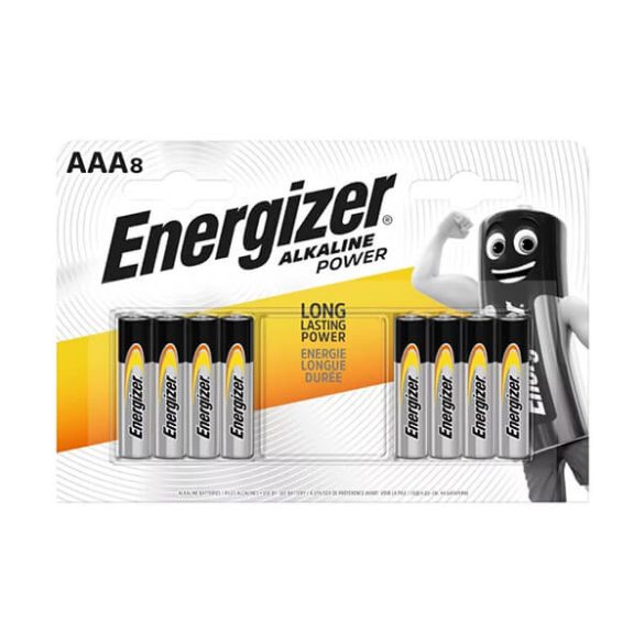 Energizer Power AAA LR03 elem 8db-os csomagban