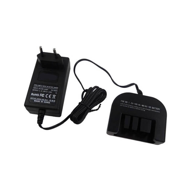 Black&Decker 1,2V-18V 1A utángyártott szerszámgép akkumulátor töltő Ni-Cd/Ni-MH akkukhoz