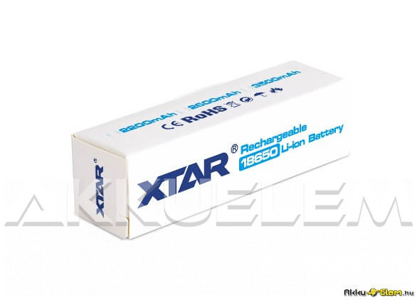 XTAR 18650 3500mAh 3,6V Li-ion akkumulátor PCB