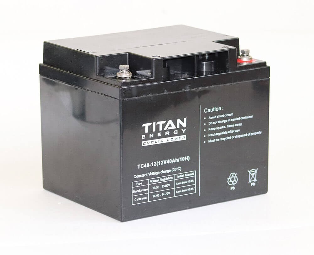   TitanEnergy Cyclic Power 12V 40Ah akkumulátor TC40-12 zselés