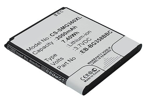   SAMSUNG EB-BG358BBE 3,8V 2000mAh utángyártott mobiltelefon akkumulátor