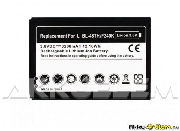 LG BL-47TH 3,8V 3200mAh utángyártott mobiltelefon akkumulátor