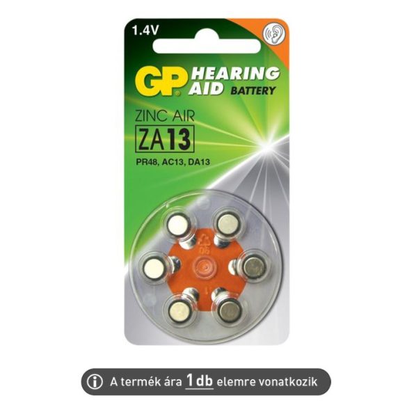 Hallókészülék elem GP ZA13 (ár/db)