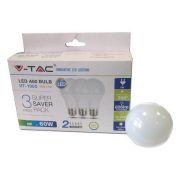 V-TAC E27 9W 806lm 4000K 200 ° LED-izzó 3db-os csomagban