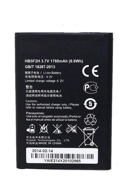   Huawei HB5F2H 3,7V 1700mAh utángyártott mobiltelefon akkumulátor