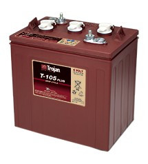   Trojan T-105 Plus 6V 225Ah munka akkumulátor 3/ 9 GiS 197 BS
