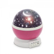   Lámpa  LED csillagos égbolt mini projektor - pink 54914PK + USB kábel