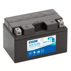   Exide 12V 8Ah 145A AGM 12-8 motorkerékpár akkumulátor BAL+