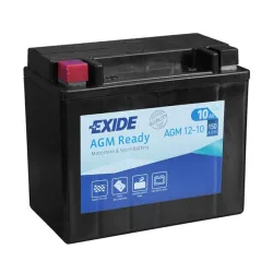   Exide 12V 10Ah 150A AGM12-10 motorkerékpár akkumulátor BAL+