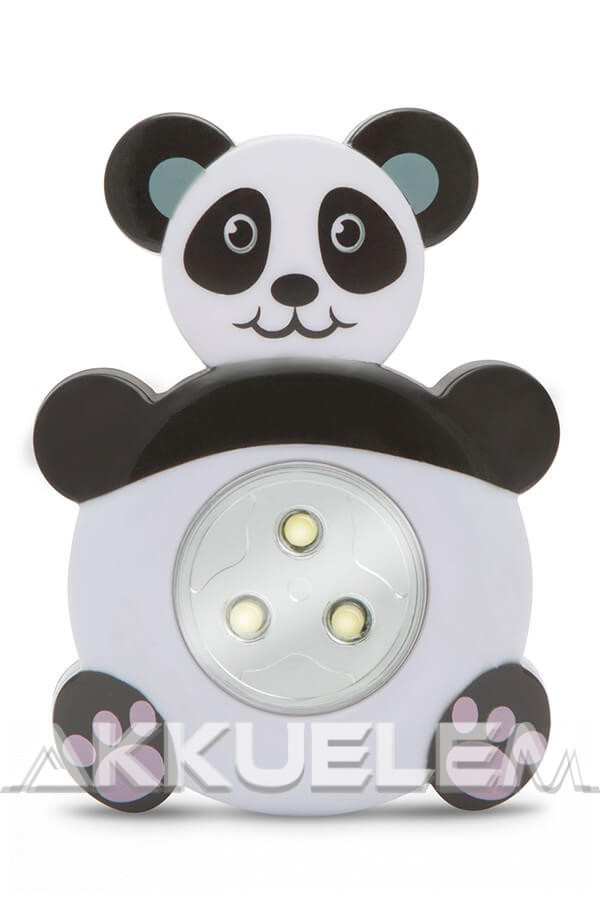 Gyermek éjjelifény lámpa PANDA figurás, nyomógombos