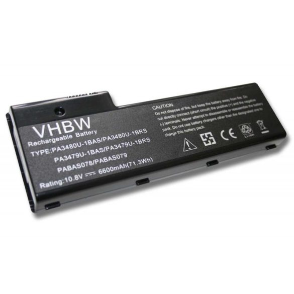 Toshiba Satellite P100 6600mAh utángyártott akkumulátor