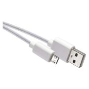 USB-microUSB kábel USB2.0 QuickCharge fehér, 1 m
