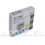 V-TAC 10W 850lm 3000K LED-reflektor fehér színű burkolat, meleg fehér fény