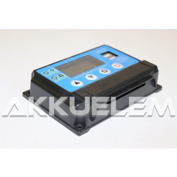 Napelem töltésvezérlő 12V/24V 10A PWM+USB