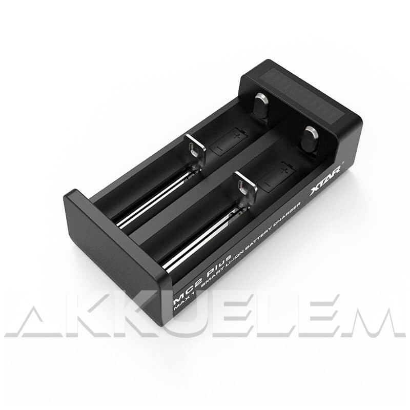 XTAR MC2 Plus 2,1A Li-ion akkumulátor töltő LED-indikátor, microUSB csatlakozó
